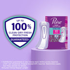 108 Count Poise Ultra Thin Incontinence Pads 5 Drop Long for Women