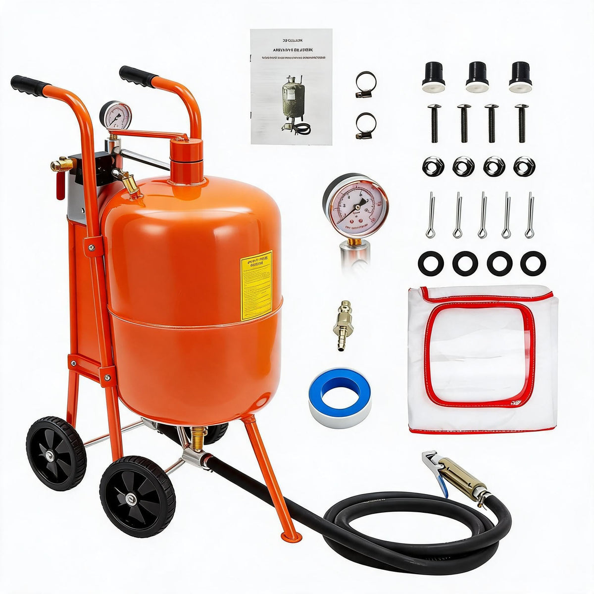 5 Gallon Portable Sand Blaster 60-110 PSI Blasting Machine