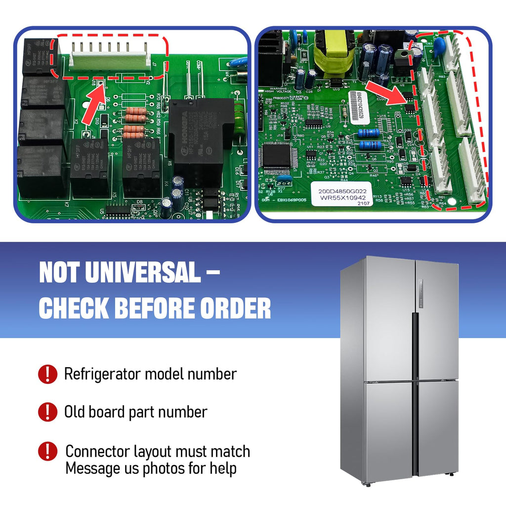 HPUY WR55X10942C WR55X10942 Replacement Control Board for GE Refrigerator
