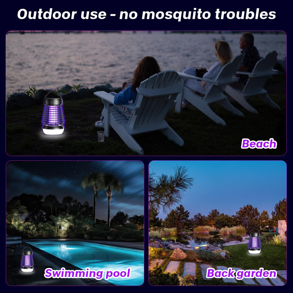 Upgraded Electric Fly Zapper,3 in 1 Bug Zapper Outdoor & Indoor, Electric