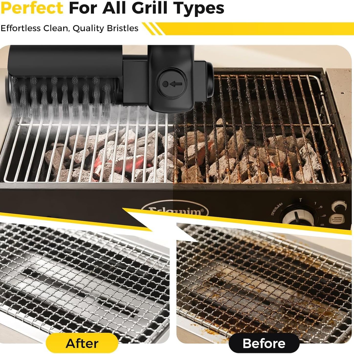 SWZEC Nexxsense Drayvorrx Electric Grill Cleaner (Black)