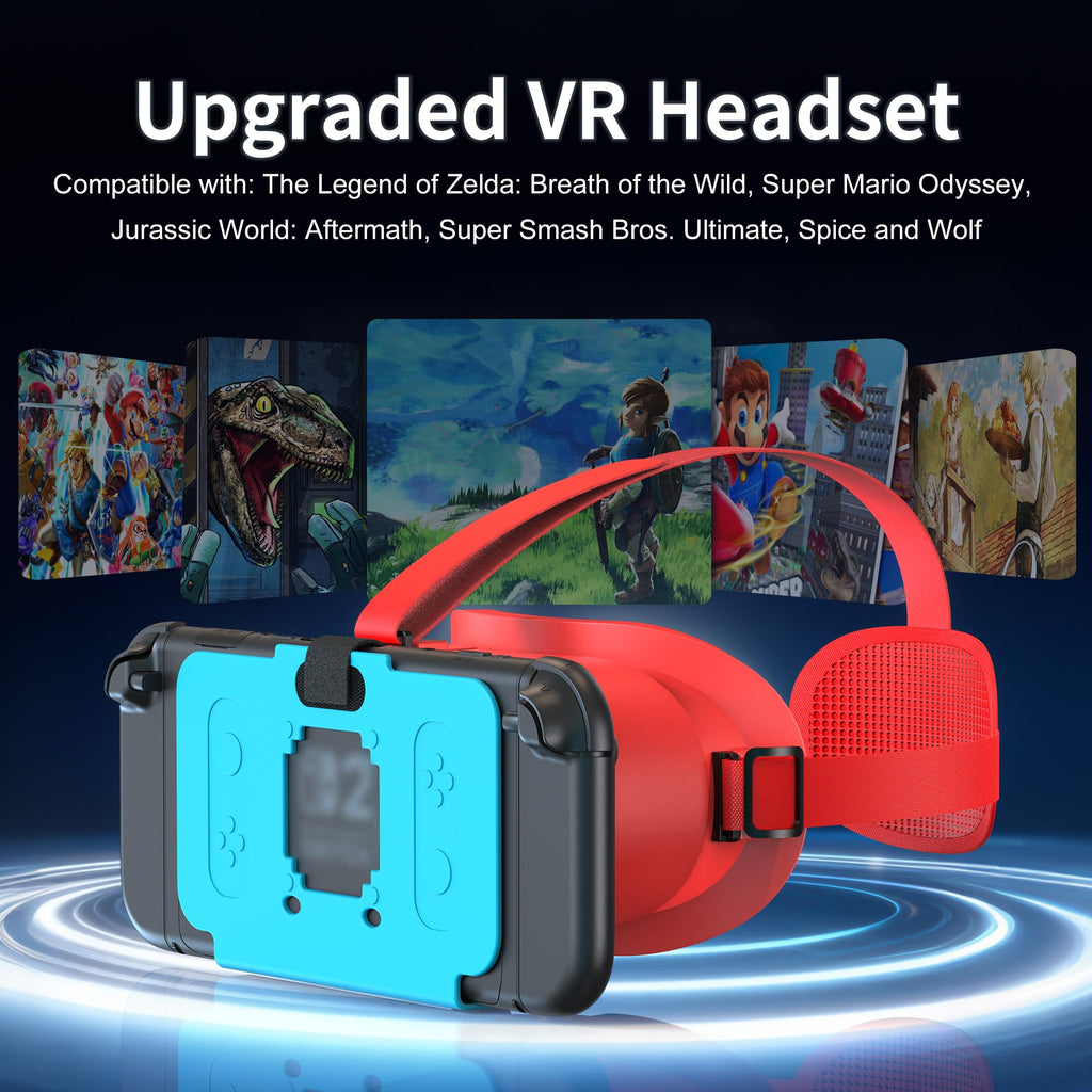 Upgraded VR Headset for Switch 2 (2025), Switch 2 VR Virtual Boy Glasses with