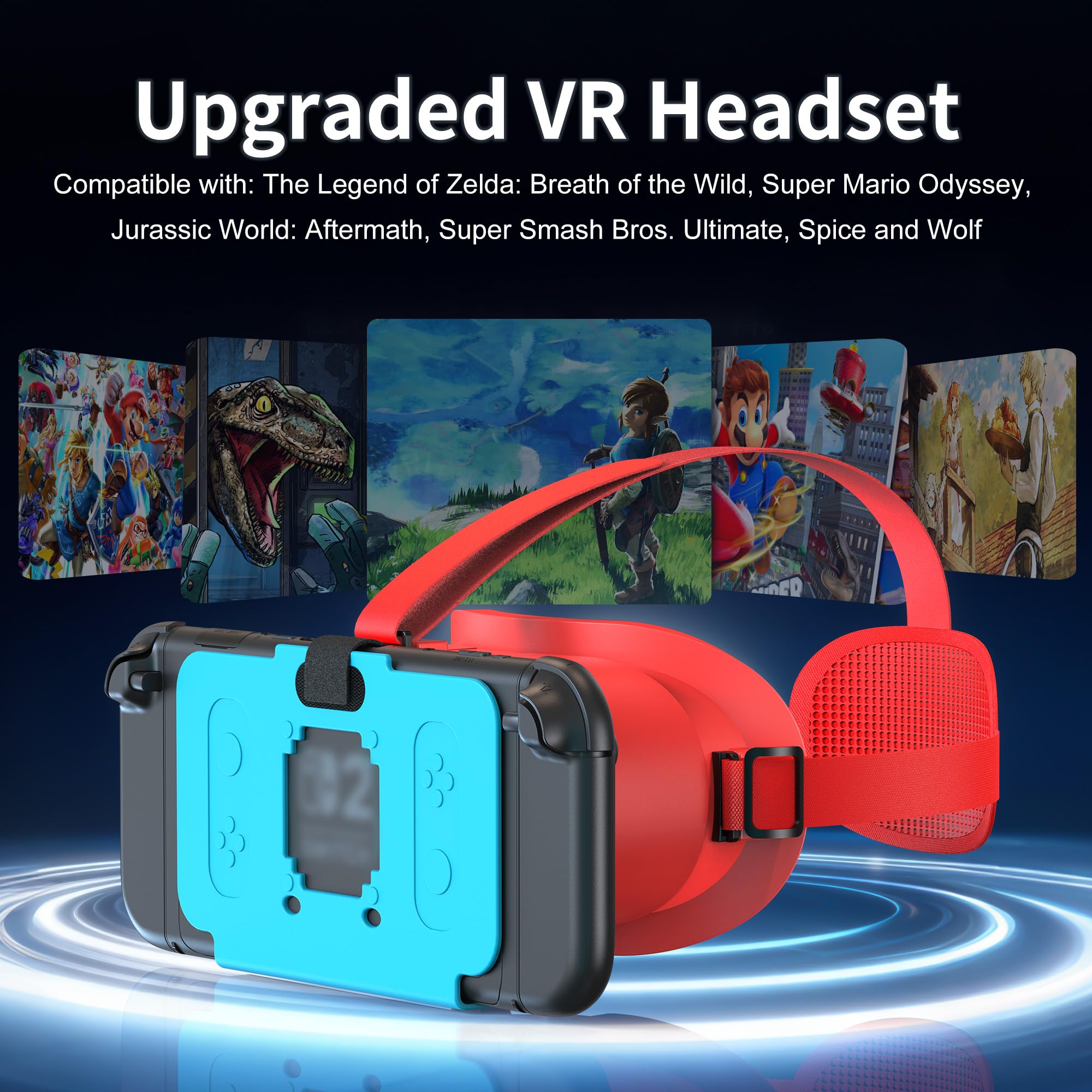 Upgraded VR Headset for Switch 2 (2025), Switch 2 VR Virtual Boy Glasses with