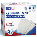 20-Pack GauzeCare Sterile Abdominal Pads 5x9 inch | Extra Absorbent & Thick,