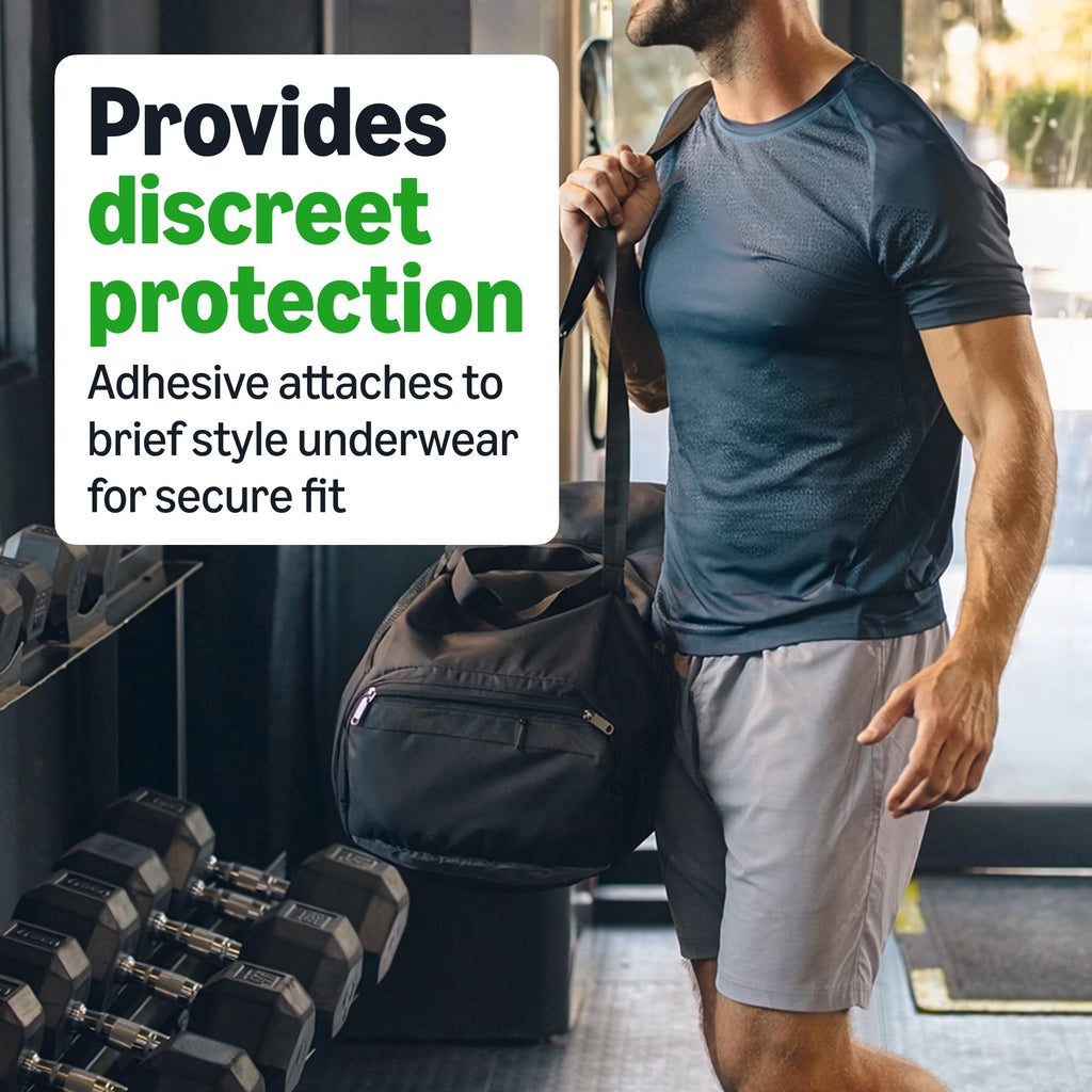 104 Count Amazon Basics Men's Incontinence Guards, Maximum Absorbency, 2 Packs