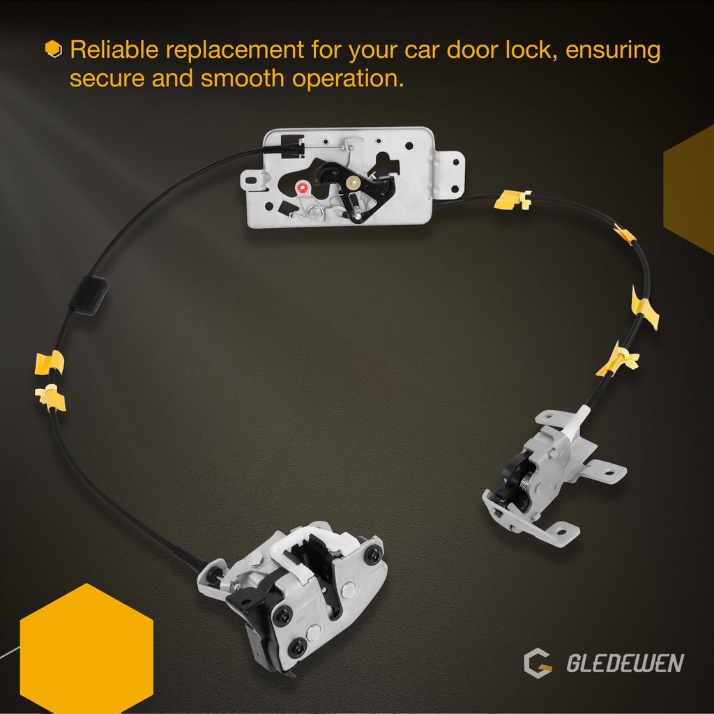 Rear Left Door Lock Latch Actuator, Upper and Lower Rear Left Driver Side, Compatible with 2004 2005 2006 2007 2008 Ford F150 Extended Cab Pickup, Repalces 6l3Z-18264A01-B 8L3Z18264A01B