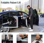 Electric Patient Lift Transfer Chair Foldable Wheelchair Lift Home Car Bath
