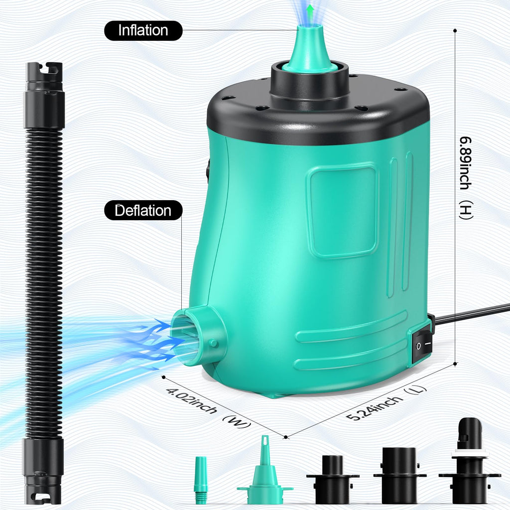 Elefor Massage Gun Deep Tissue,PercussioAir Mattress Pump for Balloons Pool