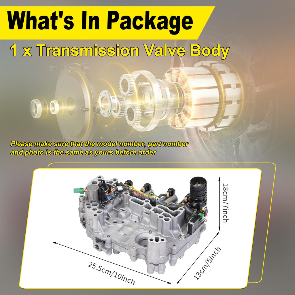 JF015E Transmission Valve Body W/Solenoids Updated 2012up