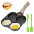 MyLifeUNIT 4 Cup Egg Frying Pan Nonstick Breakfast Skillet Induction Ready