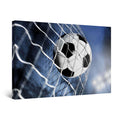 Startonight Wall Art Canvas Soccer Ball, Sports Picture Ball Net Blue Sky