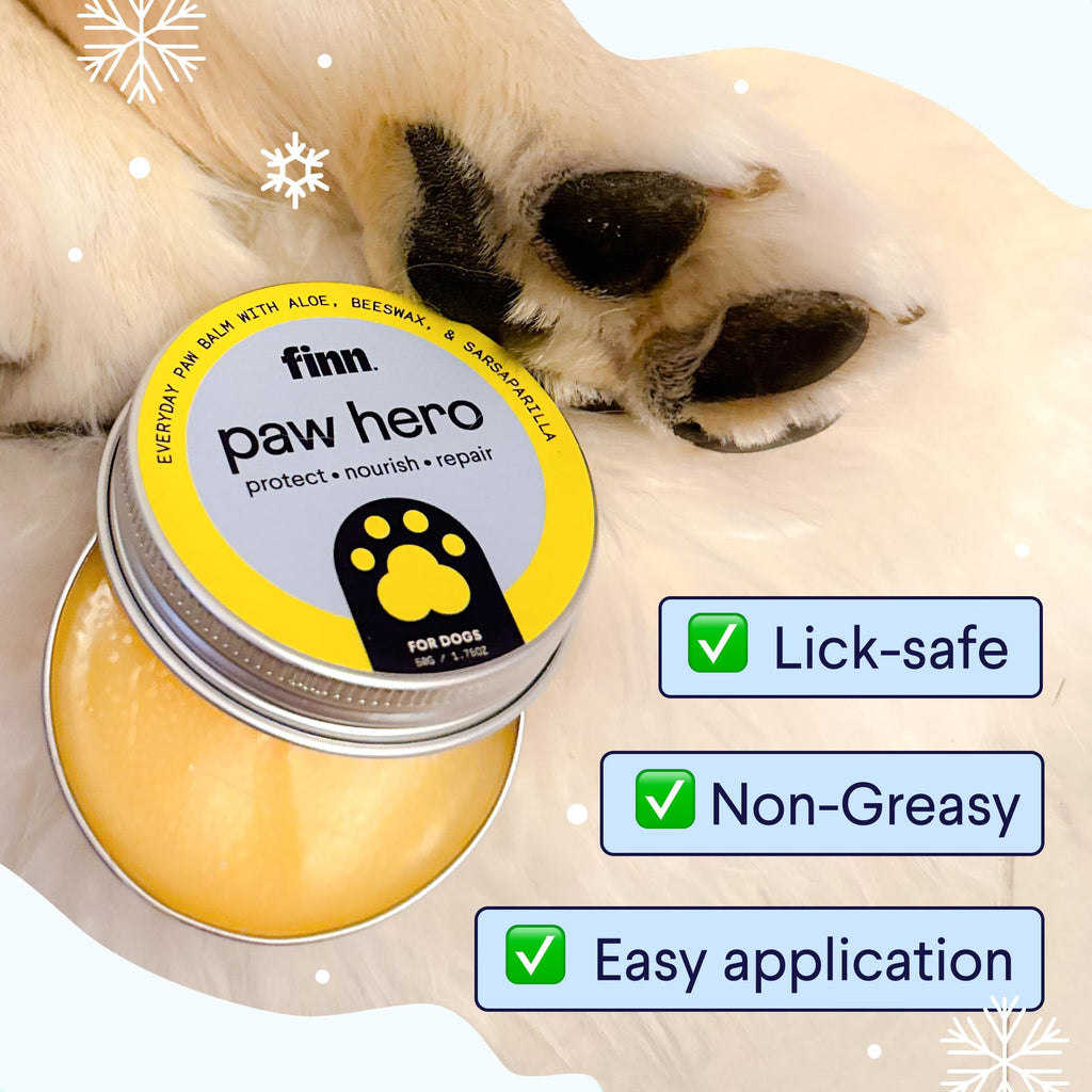 OPEN BOX - Finn Paw Hero Natural Dog Paw Balm | Winter Paw Protection from Snow,