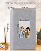 Artfeel Photo Album 4x6 300 Pockets Linen Cover Memory Book White Pages
