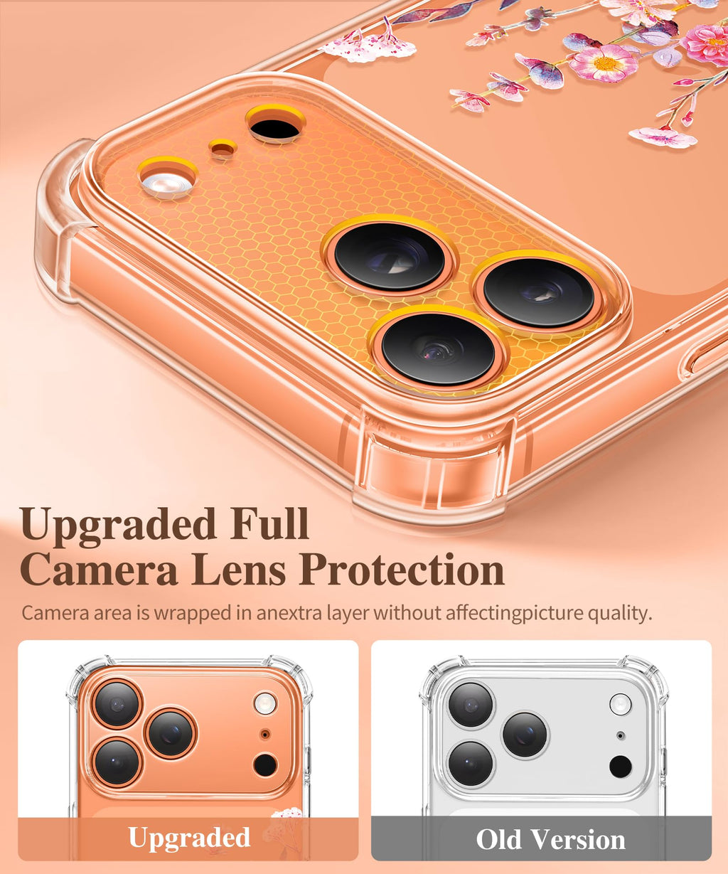 GVIEWIN for iPhone 17 Pro Max Case with Screen Protector, Upgraded [Full Camera