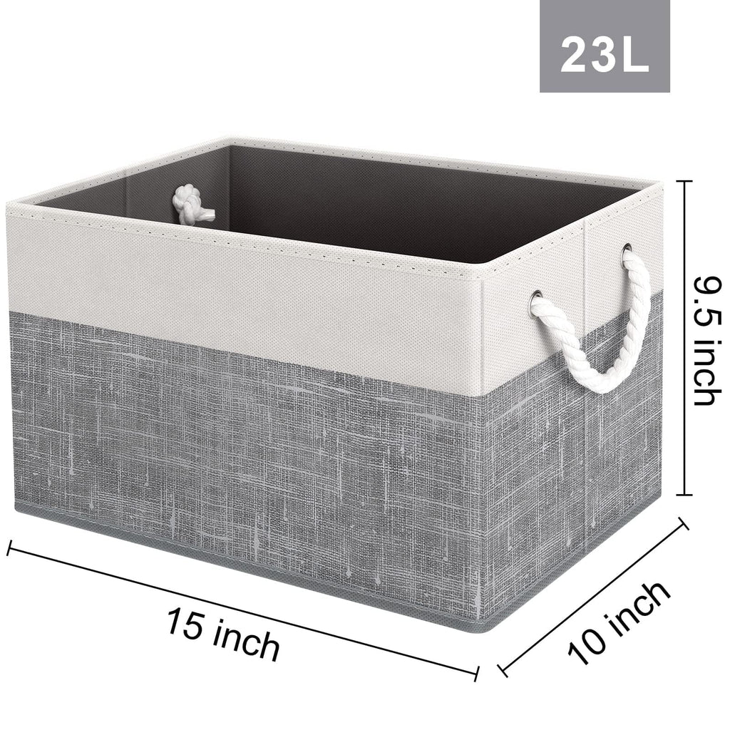 Fab totes Storage Bins [3-Pack], Foldable Storage Baskets for Organizing Toys,