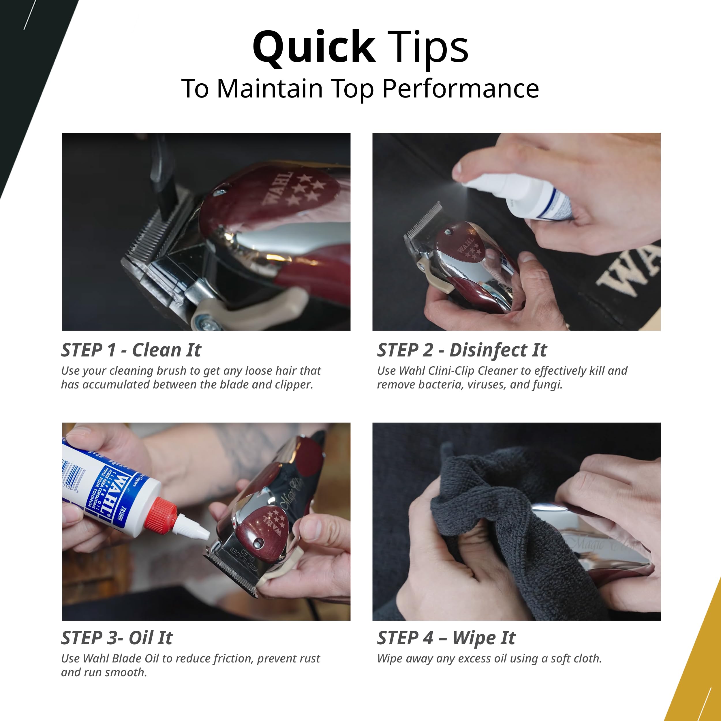 Wahl Professional Cordless Barber Combo, Magic Clip & Detailer Li, Lithium-Ion