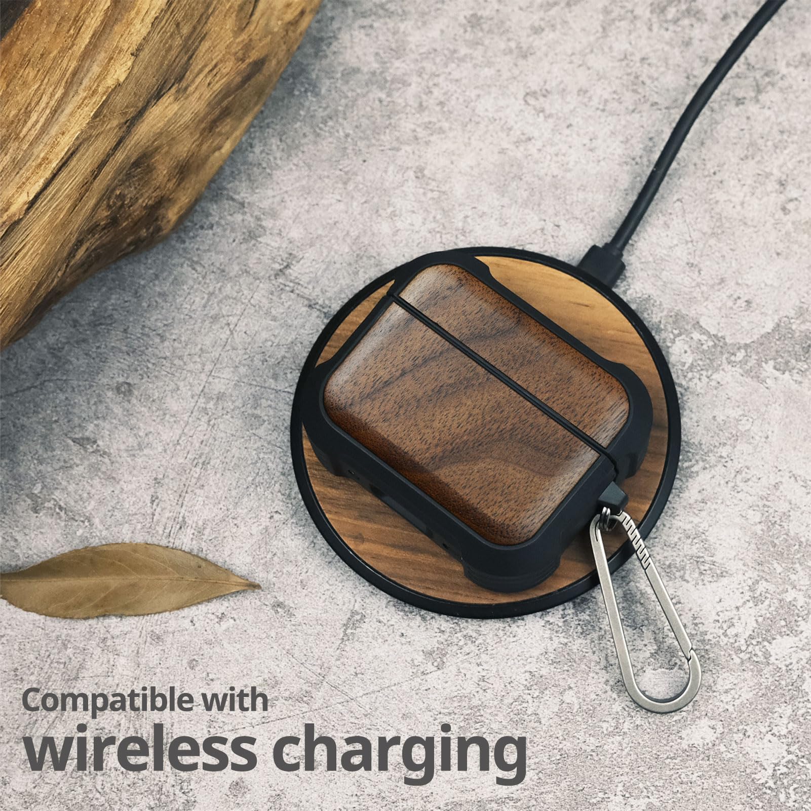 Carveit Wooden Case for AirPods Pro 3 Case (2025), Wood Artisan Engraved & TPU