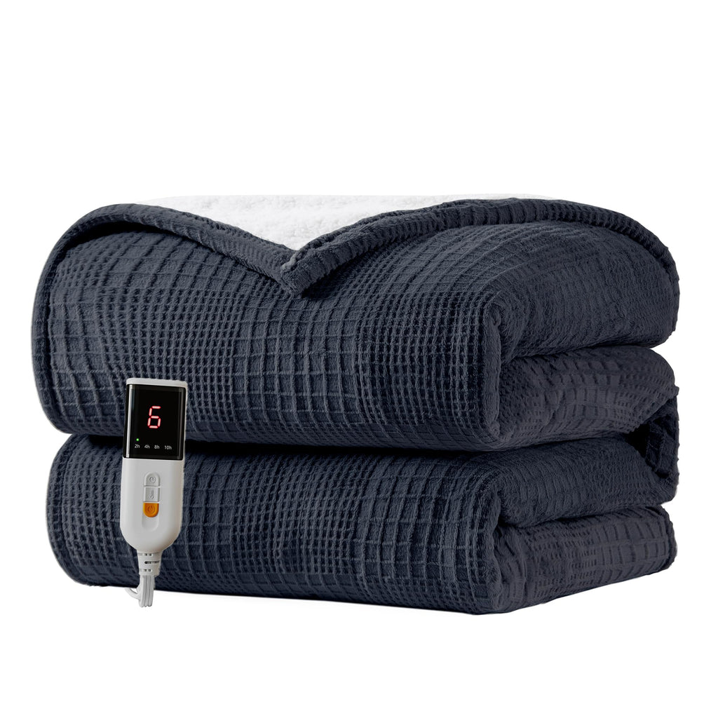 Texciting Heated Blanket Electric Blanket Throw 50''X60''-Heating Blanket with 9