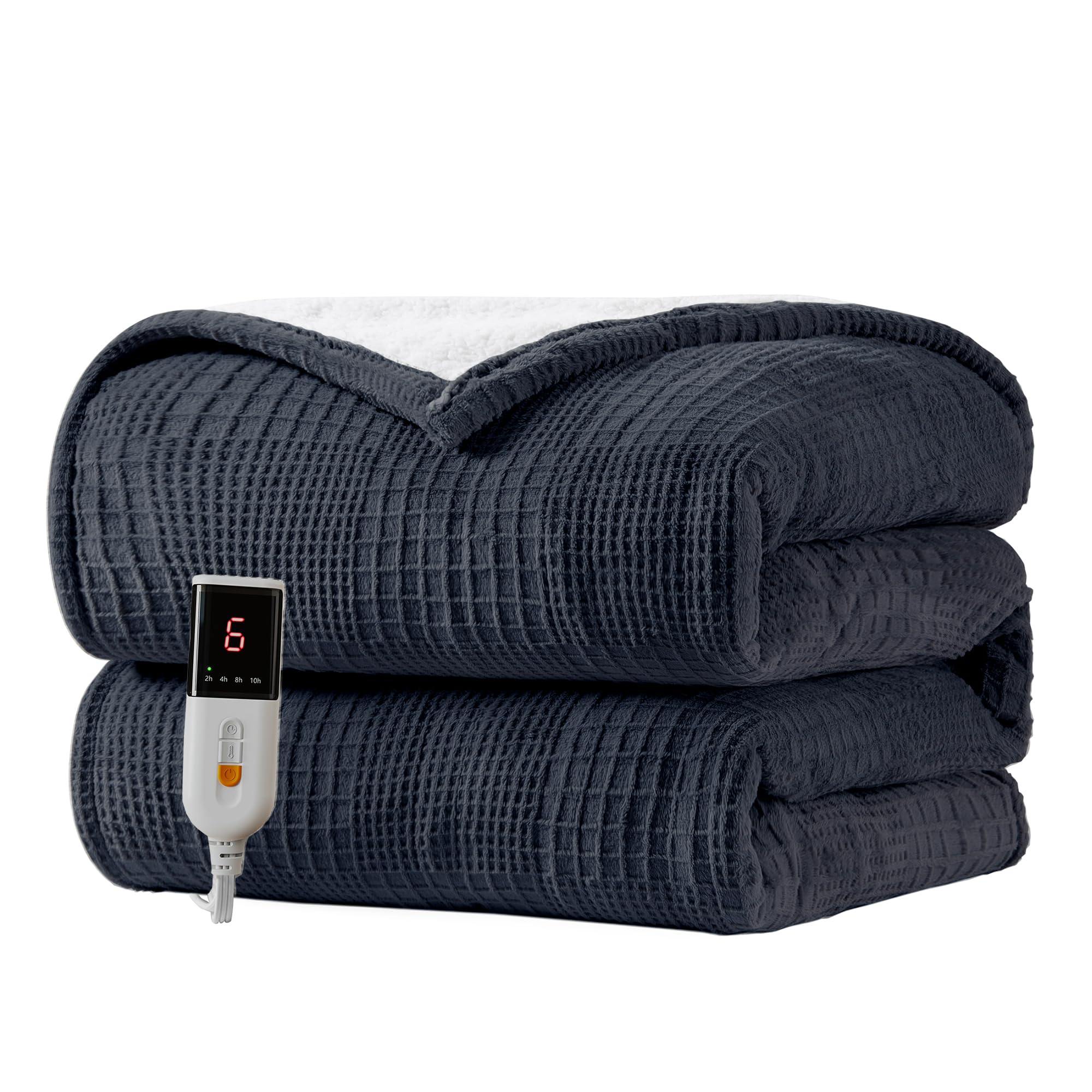 Texciting Heated Blanket Electric Blanket Throw 50''X60''-Heating Blanket with 9