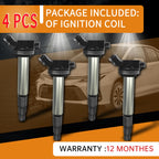 Ignition Coil Pack for Toyota & Corolla: Set of 4 Coils Pack OE # UF596 UF619
