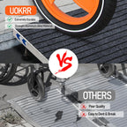 UOKRR Threshold Ramp for Wheelchairs 3.2-7.1" Rise and 36"×36" Platform
