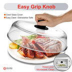 Mikro Innovations 10.5-Inch Glass Microwave Splatter Cover – Borosilicate Glass
