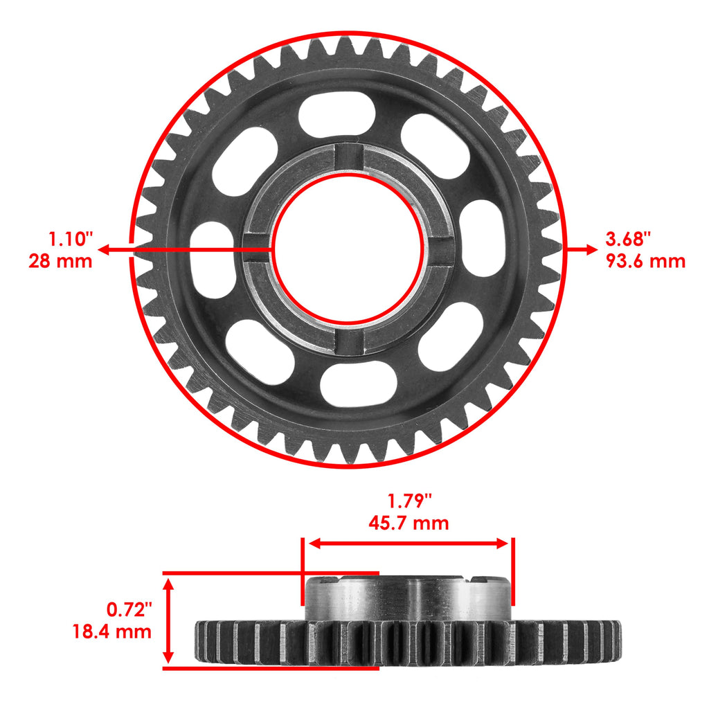 Caltric Starter Clutch Idler Gear compatible with Suzuki Gsx1300 R Gsx 1300 R Hayabusa 1999-2017