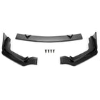ECOTRIC Front Bumper Lip Spoiler Compatible with 2014-2017 Infiniti Q50 Sport 3Pcs Lower Splitter Air Dam Diffuser Air Chin Body Kit Carbon Fiber Color Printing