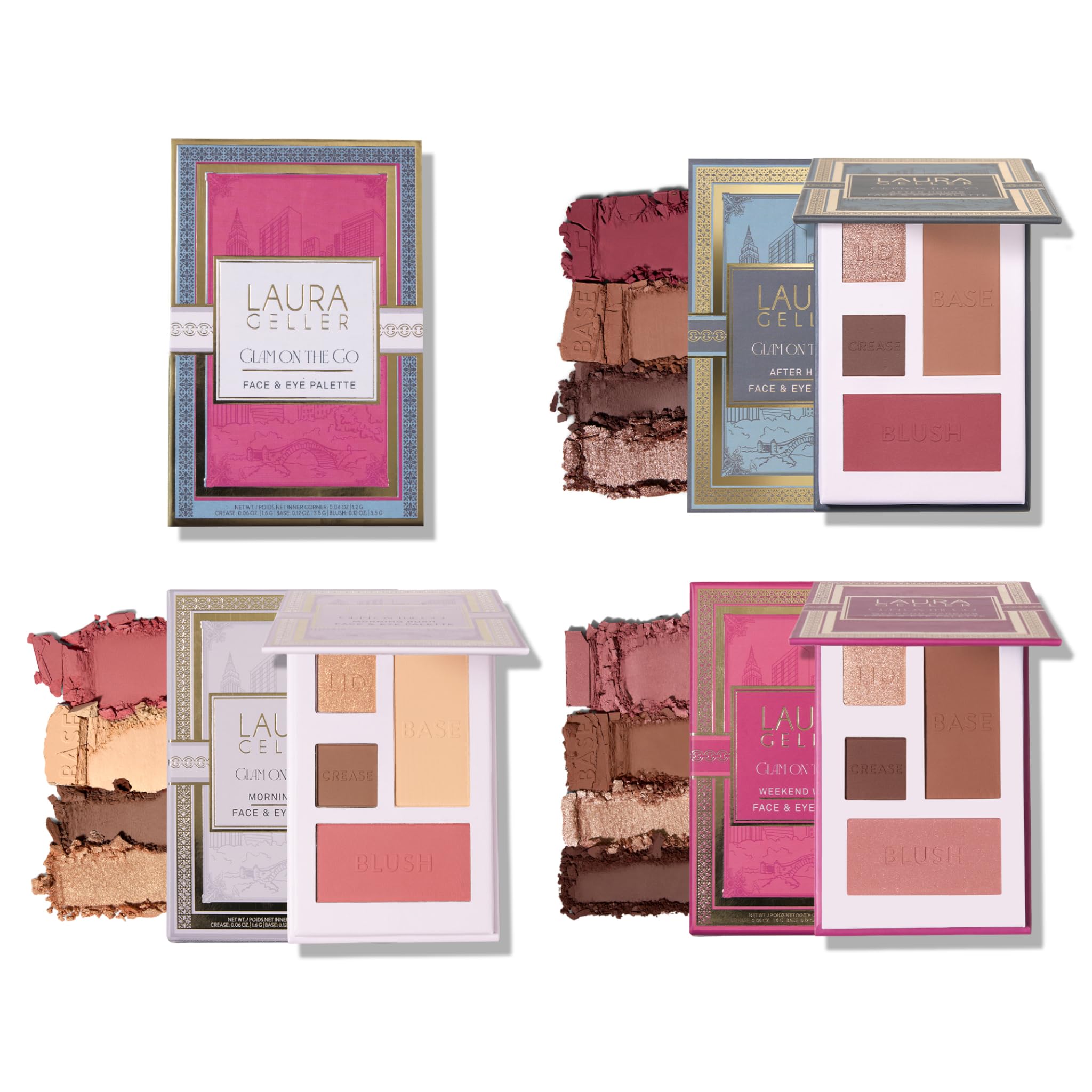 LAURA GELLER NEW YORK Glam On the Go Eyeshadow & Blush Palettes - Each Set
