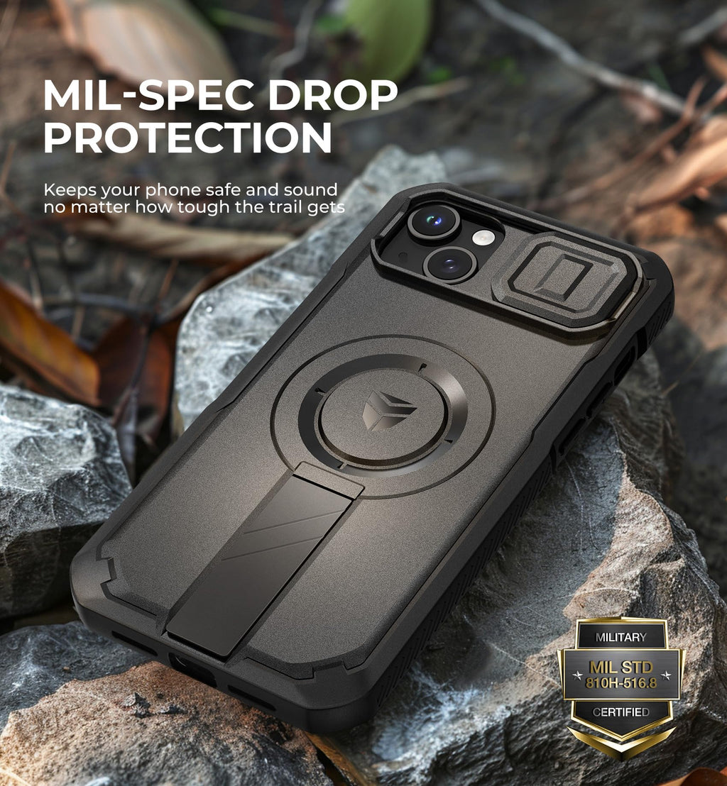 Dexnor for iPhone 15 Plus/14 Plus Case with Slide Camera Cover & Adjustable