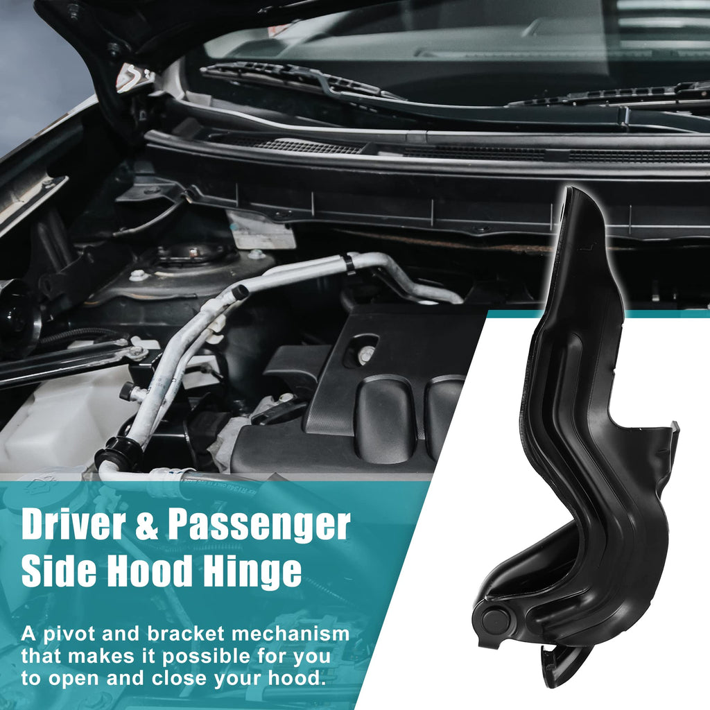 X AUTOHAUX 1 Pair LH RH Car Engine Hood Hinge for Nissan Altima 2013 2014 2015 2016 2017 2018 Driver & Passenger Side Hood Hinge Replaces 65400-3TA0A 65401-3TA0A