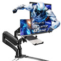 AVLT Dual Monitor Arm Desk Mount 17–43 inch USB-C Docking Station Laptop Tray
