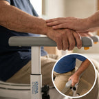 KMINA - Toilet Safety Rails for Seniors (330 lbs) Toilet Safety Frame