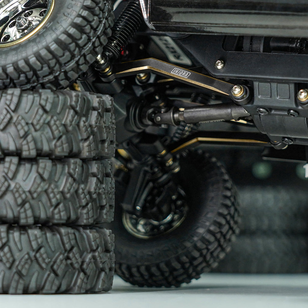 INJORA Black Brass High Clearance Chassis Links 39g Heavy Brass Links for FMS