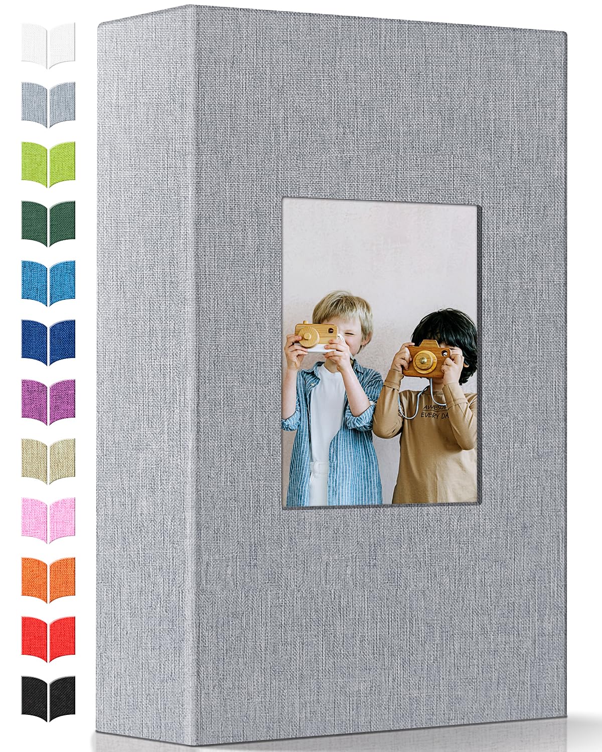 Artfeel Photo Album 4x6 300 Pockets Linen Cover Memory Book White Pages