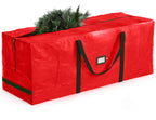 ZOBER 9FT Christmas Tree Storage Bag Waterproof Durable Handles Red