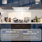 EKON Range Hood Insert 36 Inch, 900 CFM Built-in Kitchen Vent Hood, Ducted or
