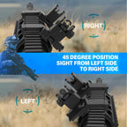 Kitmose 45 Degress Offset Iron Sights Low Profile Fiber Optics AR Sights