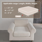 OHSIO Couch Cushion Covers for Sectional Sofa, Stretch Soft Sofa Slipcovers