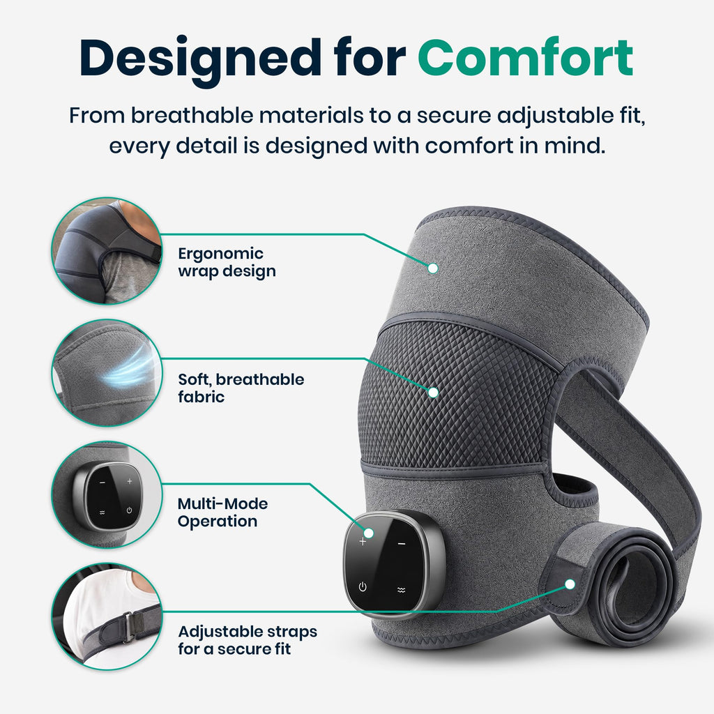 Rejuvacare Shoulder Massager Upgraded 2026 with Heat & Compression, Cordless