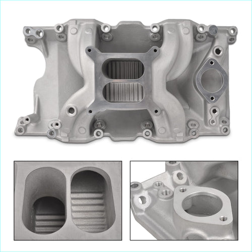 FGJQEFG Intake Manifold Aluminum Dual Plane Compatible with 1967-2003 Small