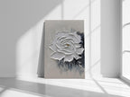 Moshinart 20x27 Hand Painted Oil Painting Black White Abstract Wall Art