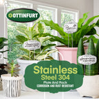 Updated Metal Plant Labels for Garden, 25 Pack Stainless Steel DIY Plant Markers