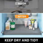 TigeJoy 28" x 19" Under Sink Mats for Kitchen Waterproof, Leak-Proof Silicone