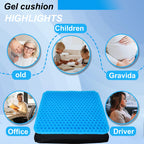 Yimiyaa Gel Seat Cushion, Double Thick Egg Gel Cushion for Pressure Pain Relief,