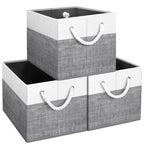 Fab totes Storage Bins [3-Pack], Foldable Storage Baskets for Organizing Toys,
