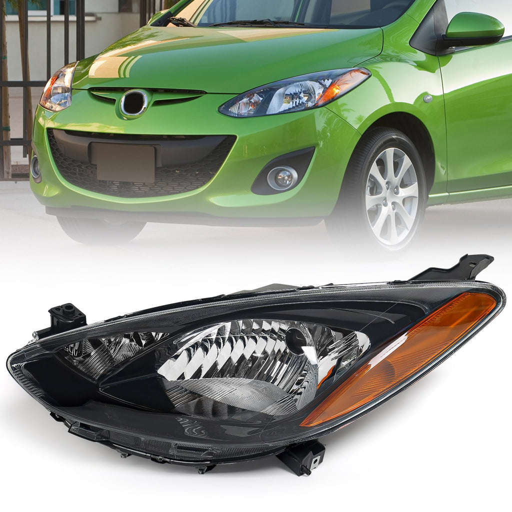 Huray Halogen Headlight Assembly for Mazda 2 2011 2012 2013 2014 LH Projector