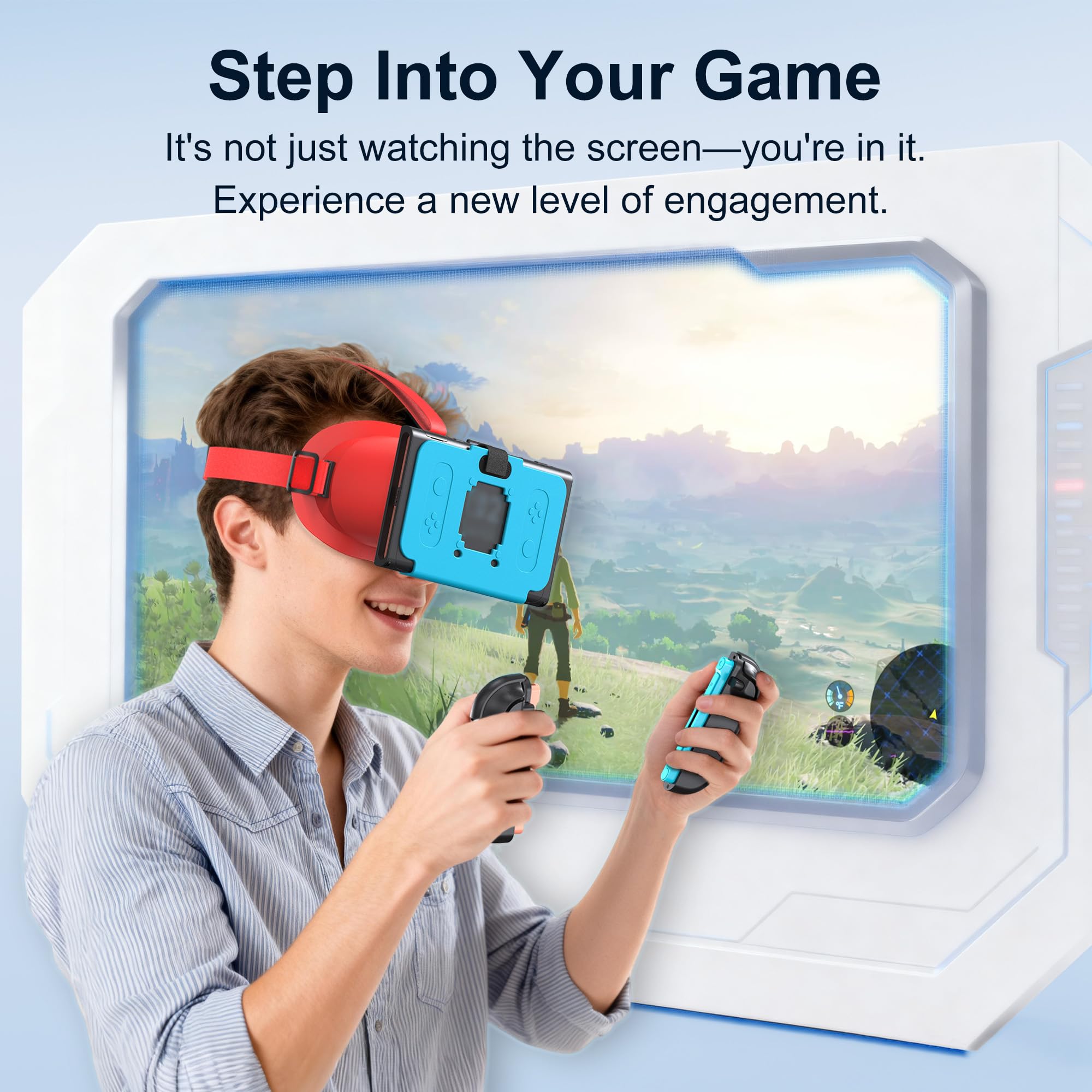 Upgraded VR Headset for Switch 2 (2025), Switch 2 VR Virtual Boy Glasses with