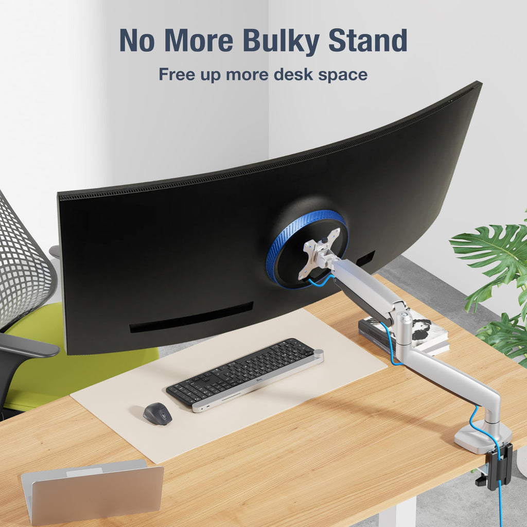 AVLT Single Monitor Arm Desk Mount 17–45  inch Mechanical Spring Full Motion