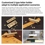 WUTA Brass Stamping Tools Flexible Letters Numbers Alphabets Symbols Characters